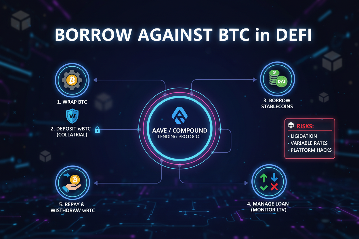 borrow against BTC DeFi