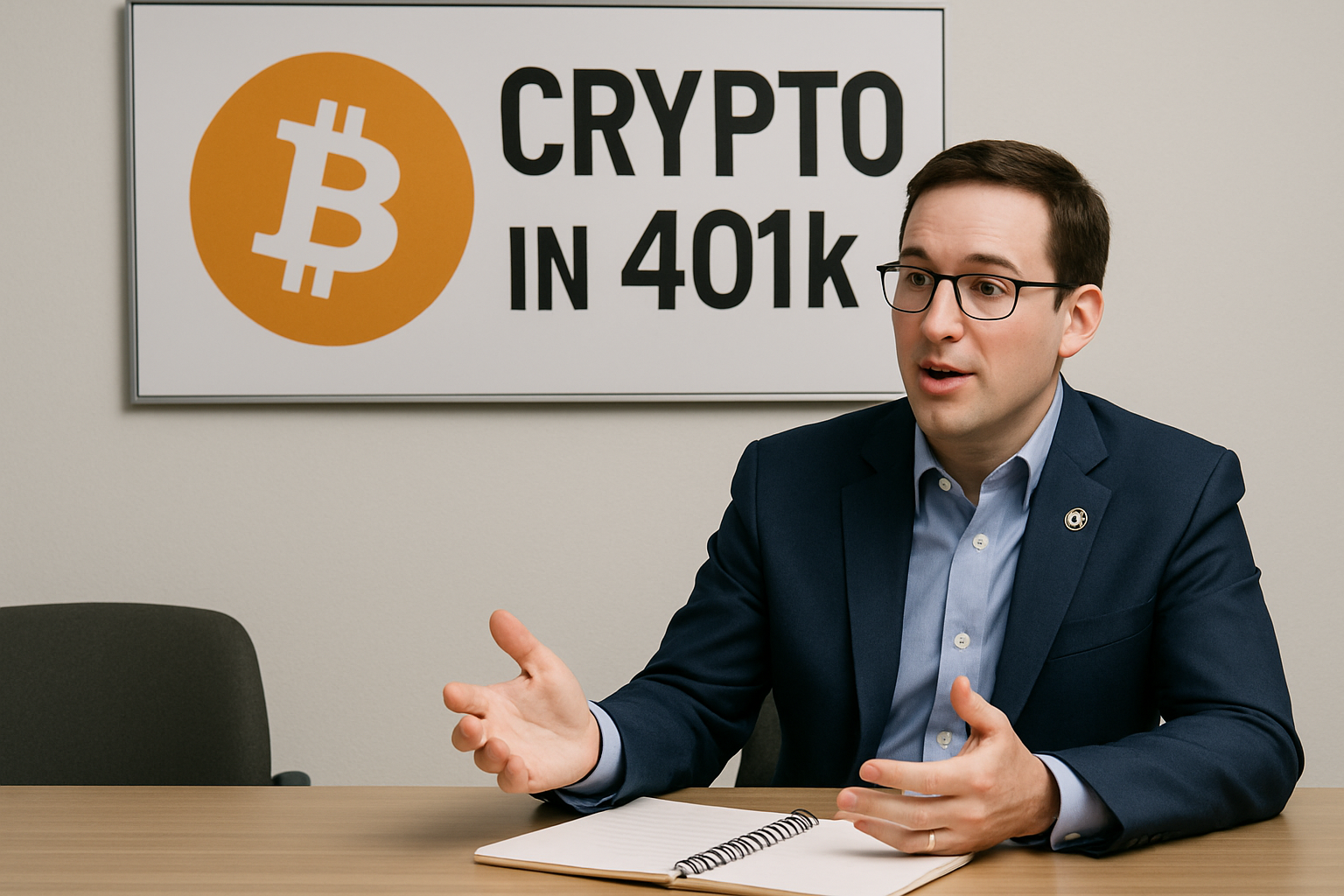 Certified Financial Planner discussing crypto in 401k