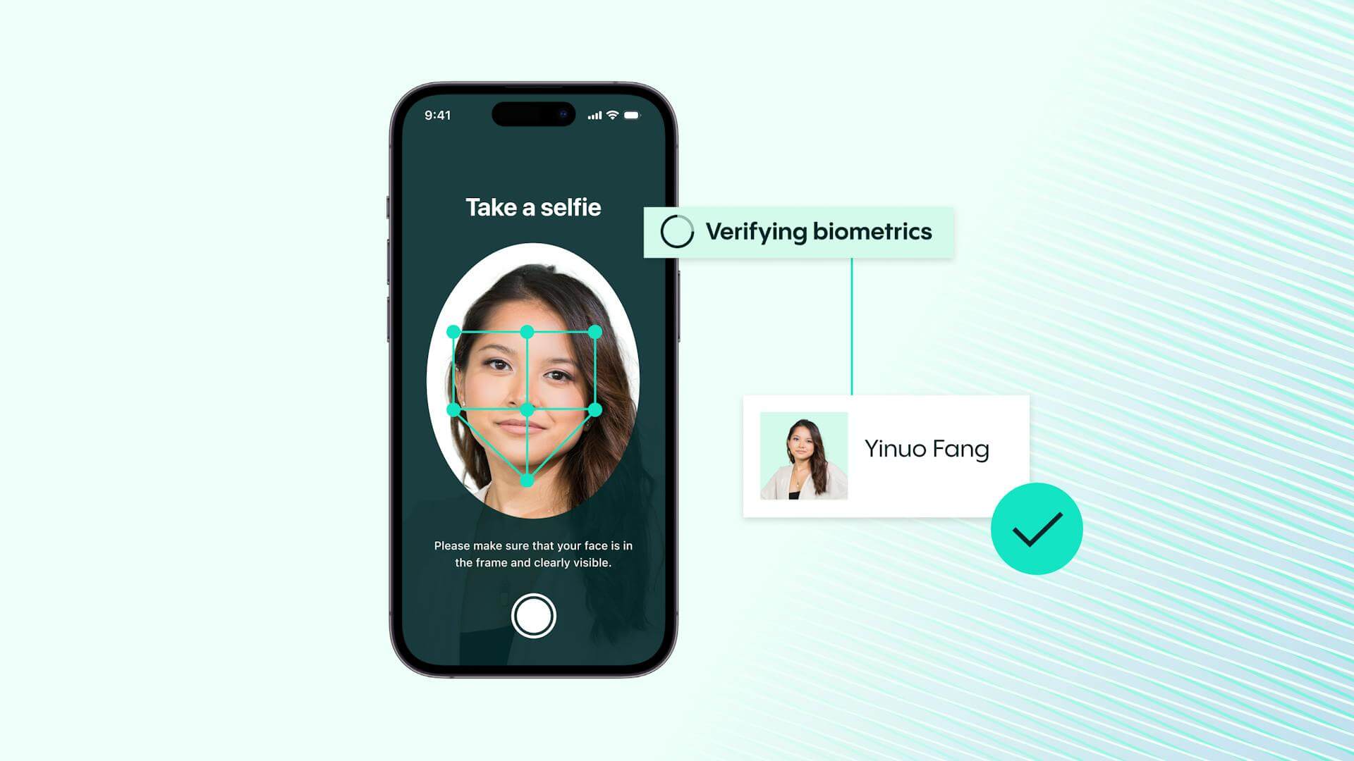 biometric Face ID authentication