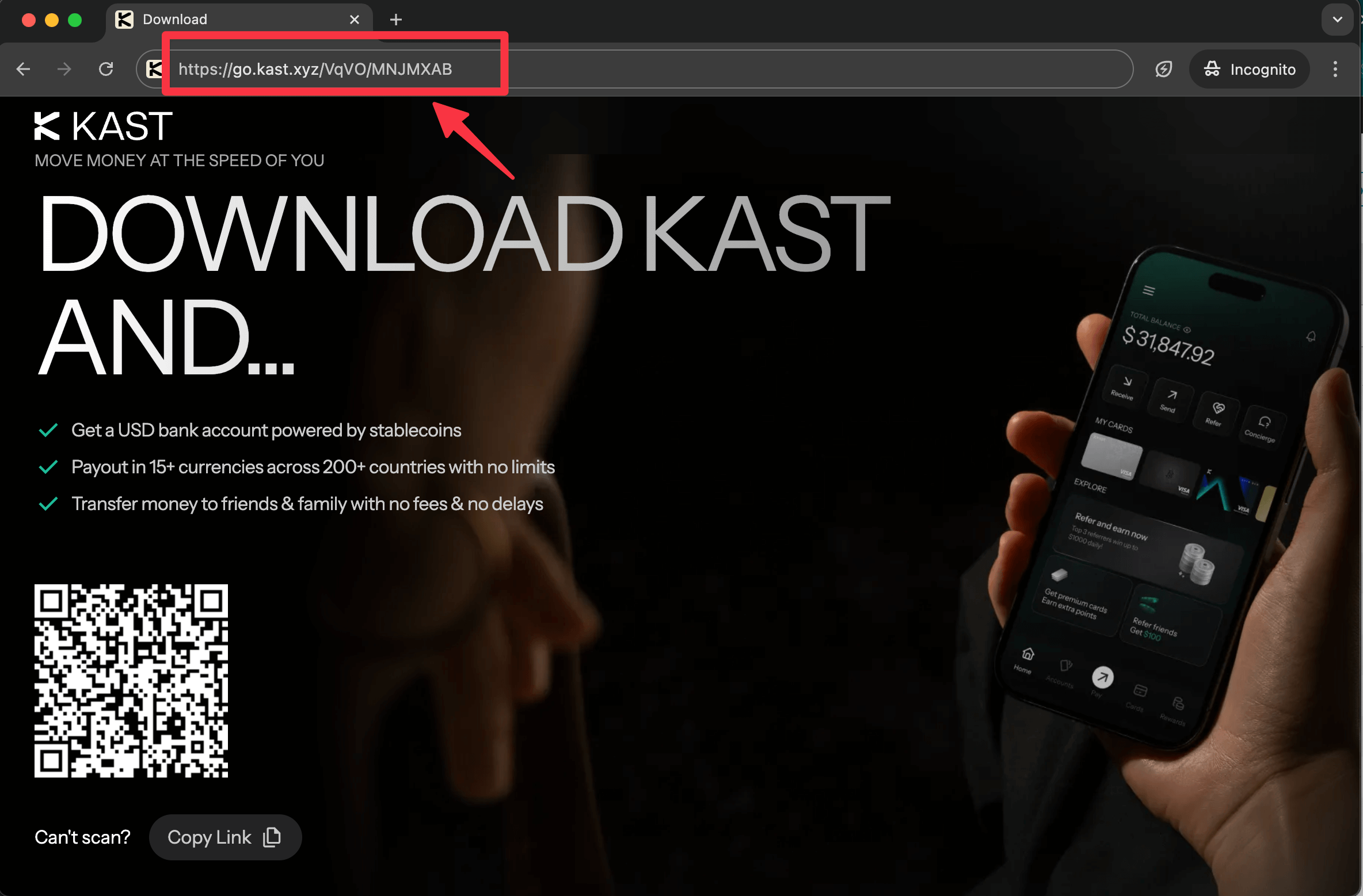 KAST monthly fee structure