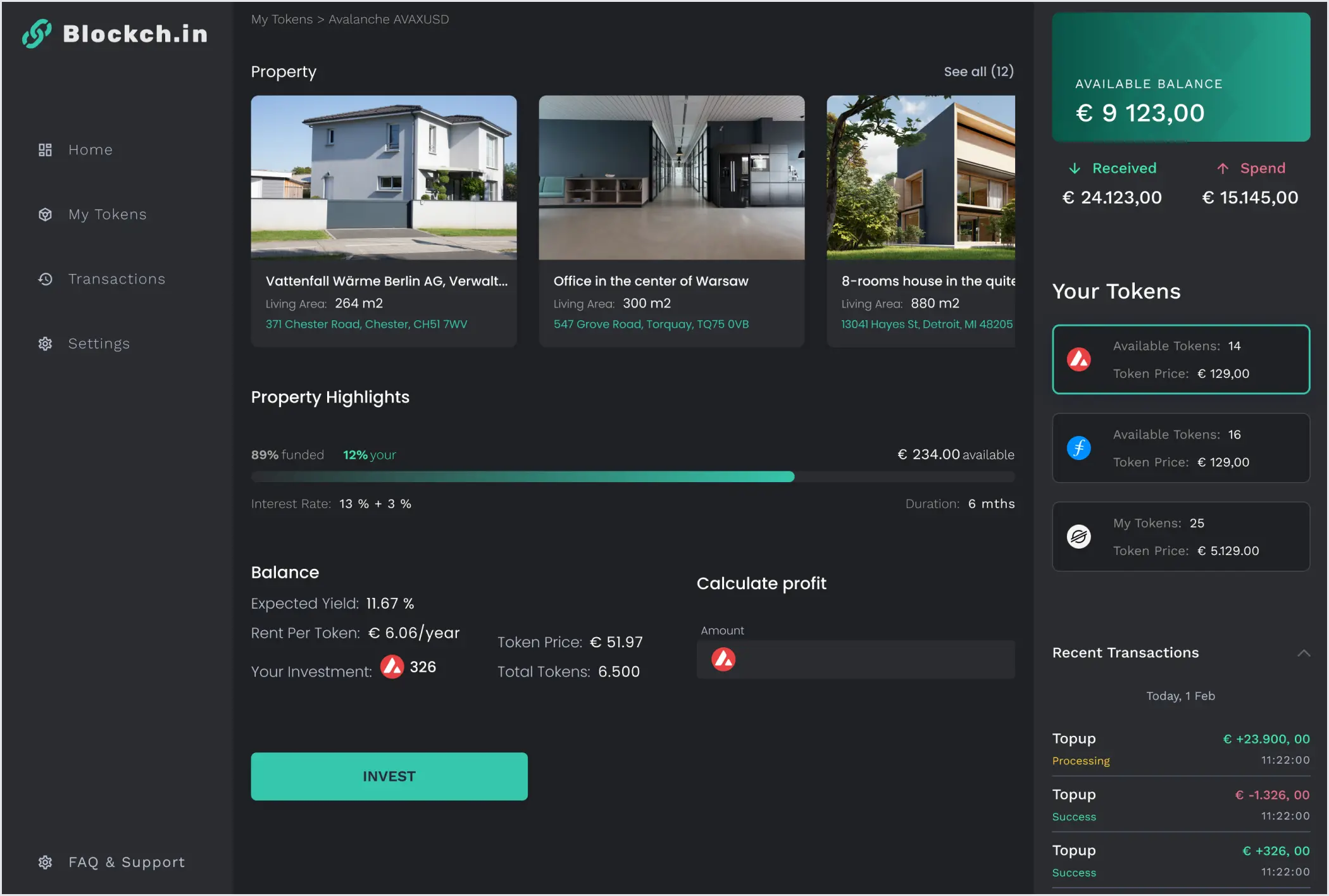 Propy blockchain real estate platform screenshot