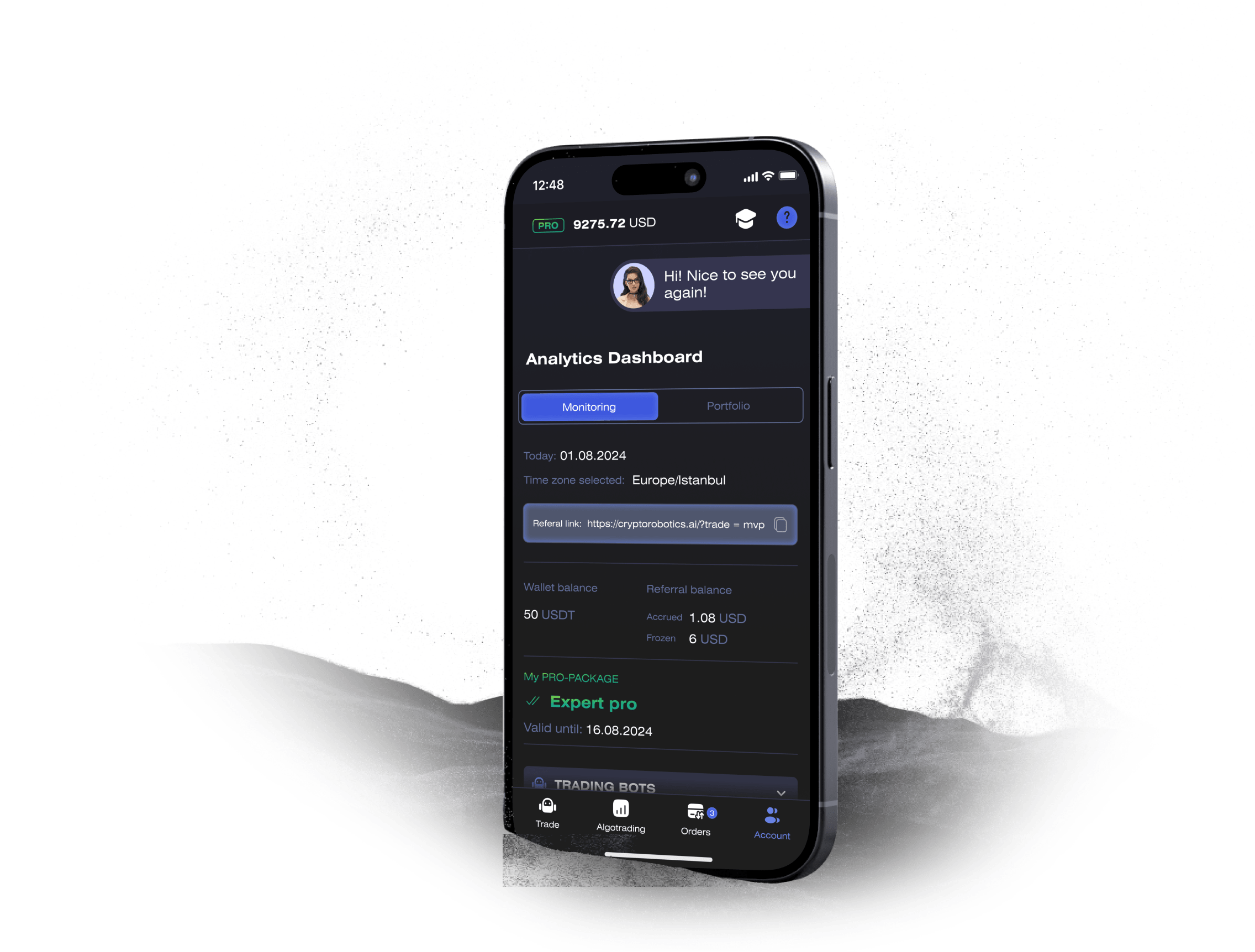 LENS Browser automated Solana trading interface screenshot
