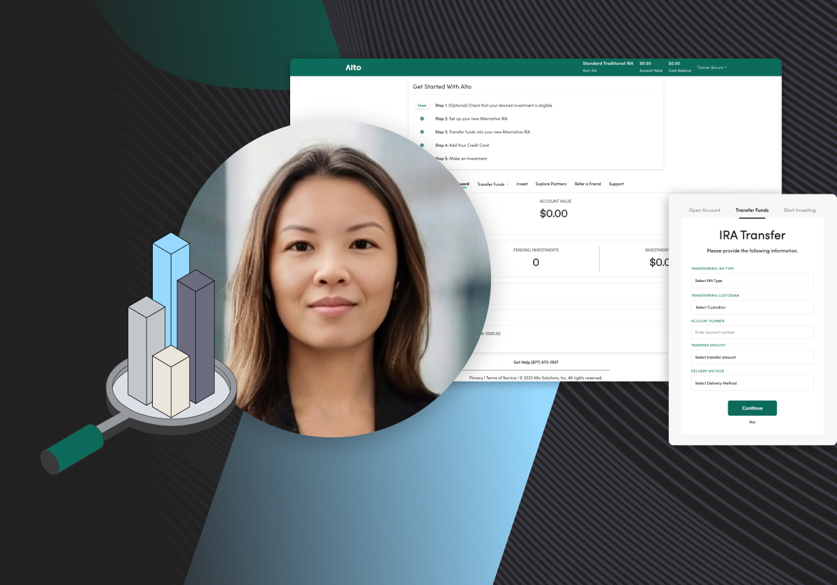 Alto CryptoIRA platform screenshot