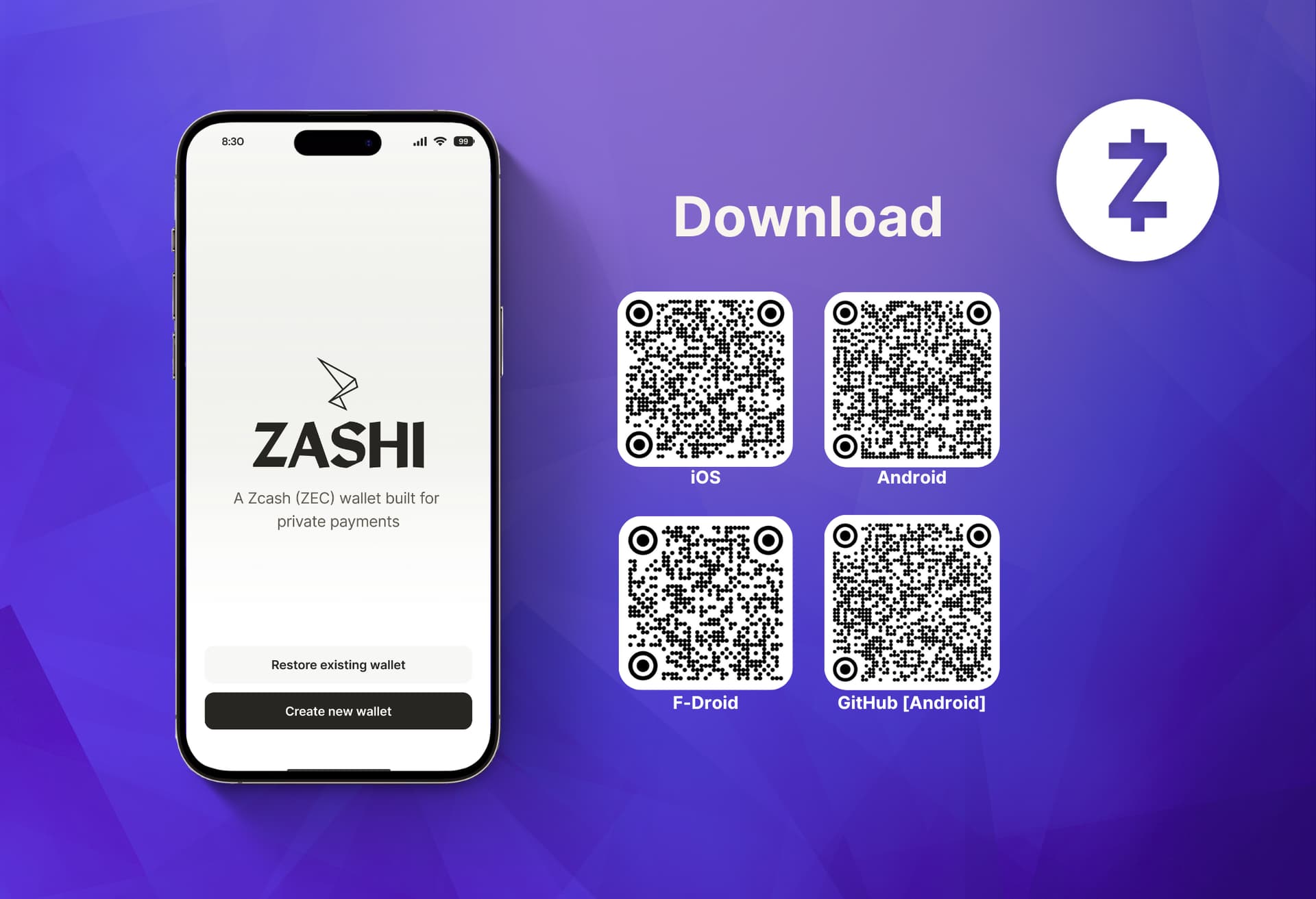 Zodl Zcash mobile app iOS Android