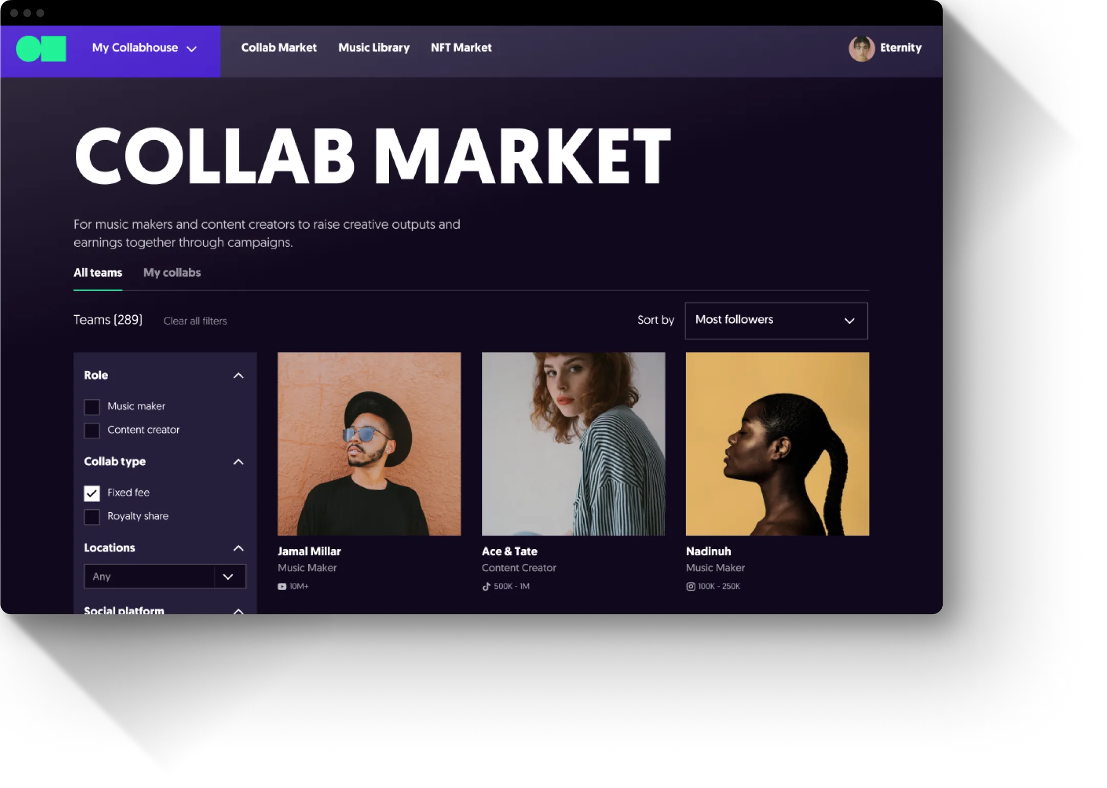 KWALA music NFT royalty streaming dashboard