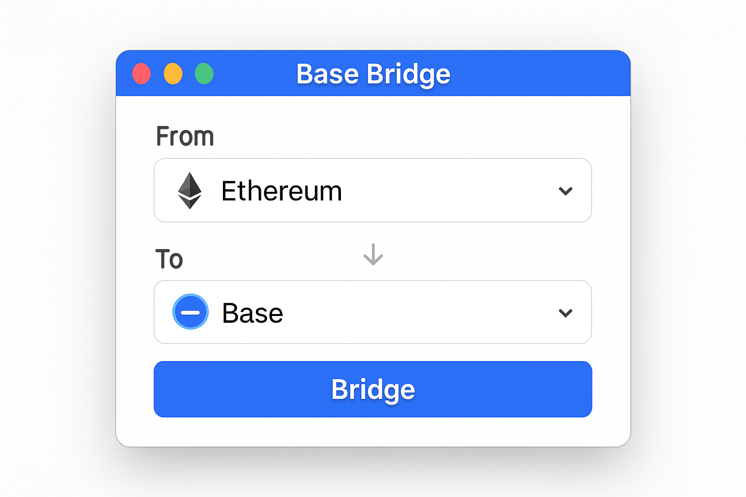 Base Bridge interface screenshot