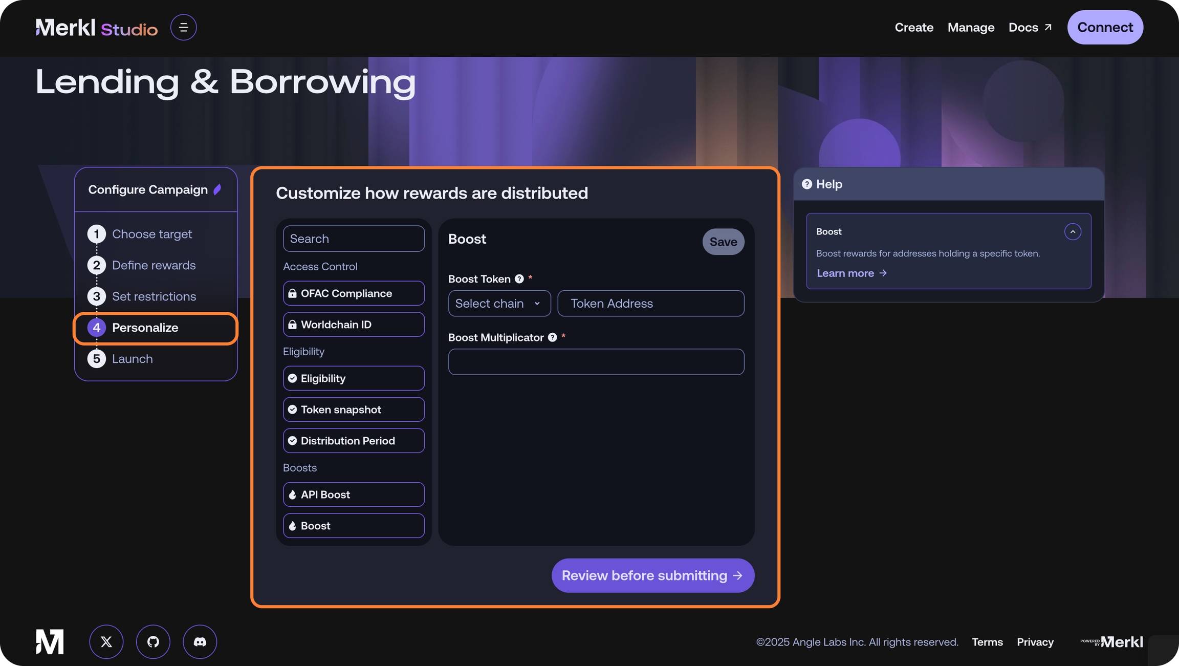 Merkl DeFi referral program rewards