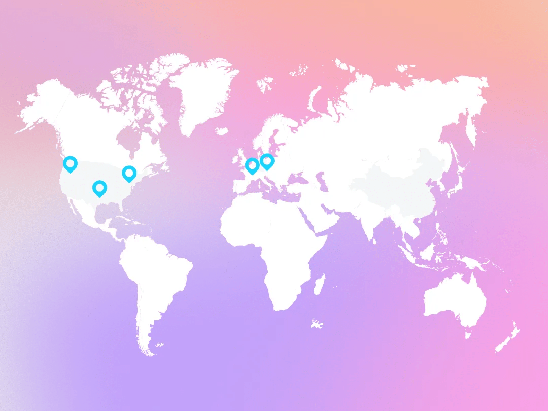 IP geolocation blocking world map