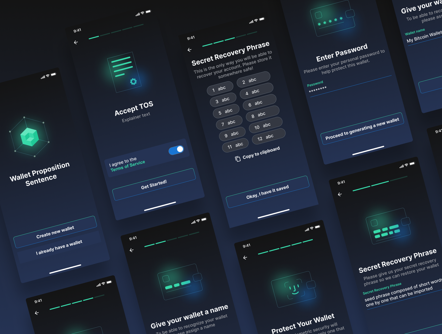 Trust Wallet user interface design
