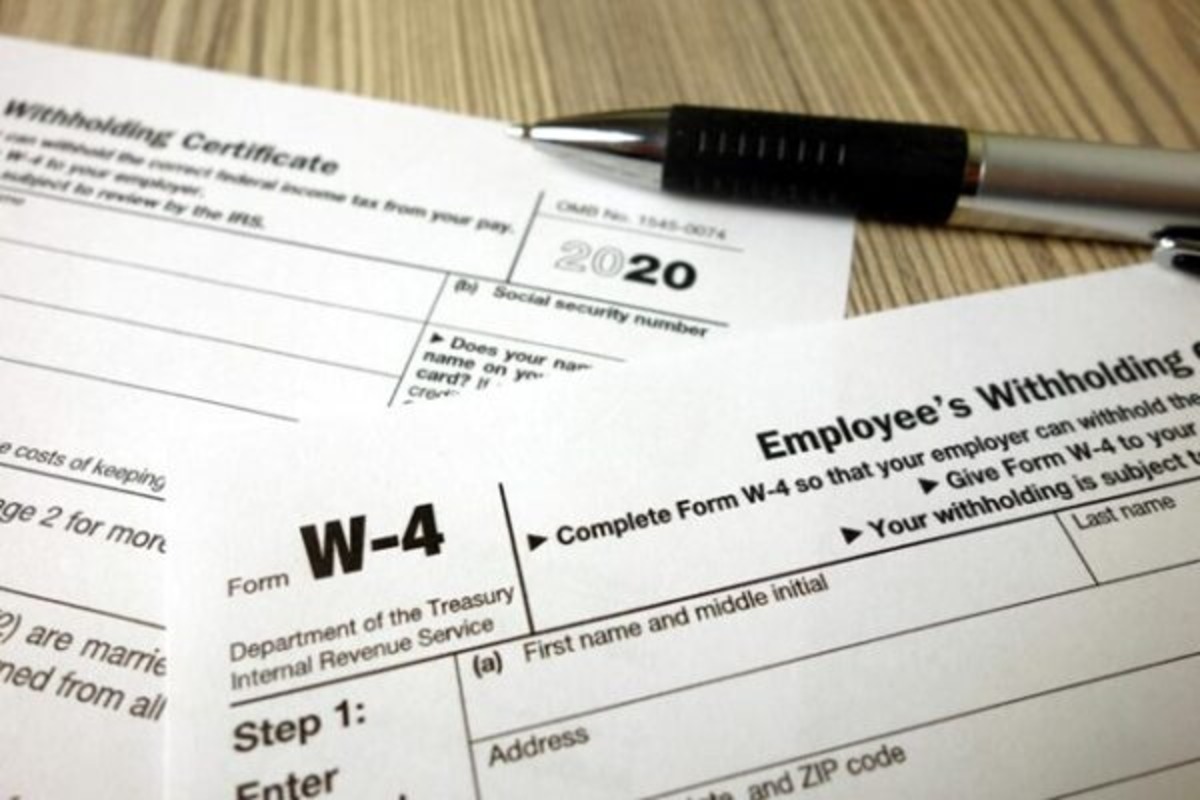US tax withholding form IRS