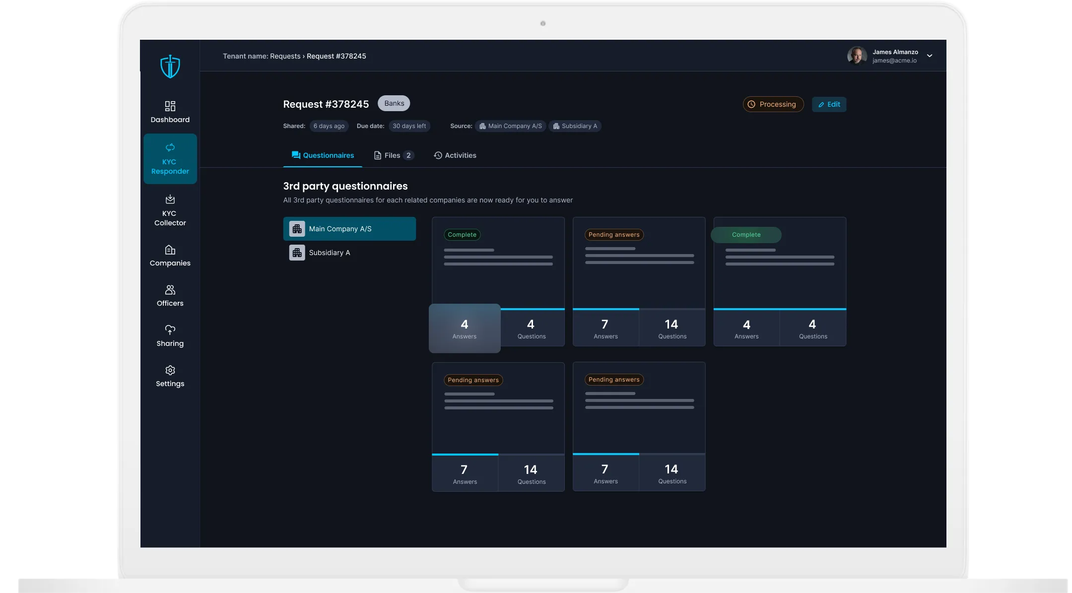 onchain kyc automation dashboard
