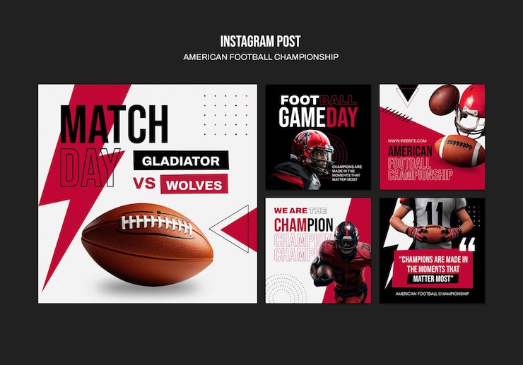 social media share football post