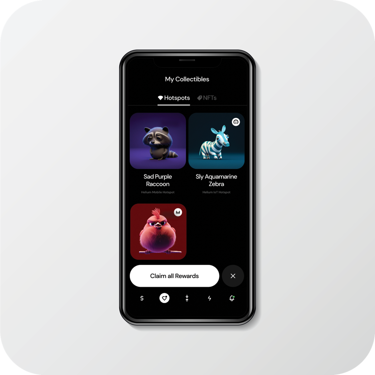 Helium Solana blockchain NFT hotspot minting