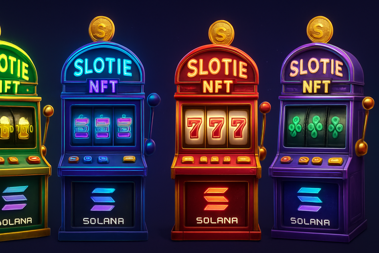 SlotieVerse NFT slot machines Solana