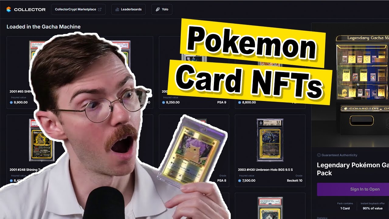 Collector Crypt Gacha machine Pokémon NFT