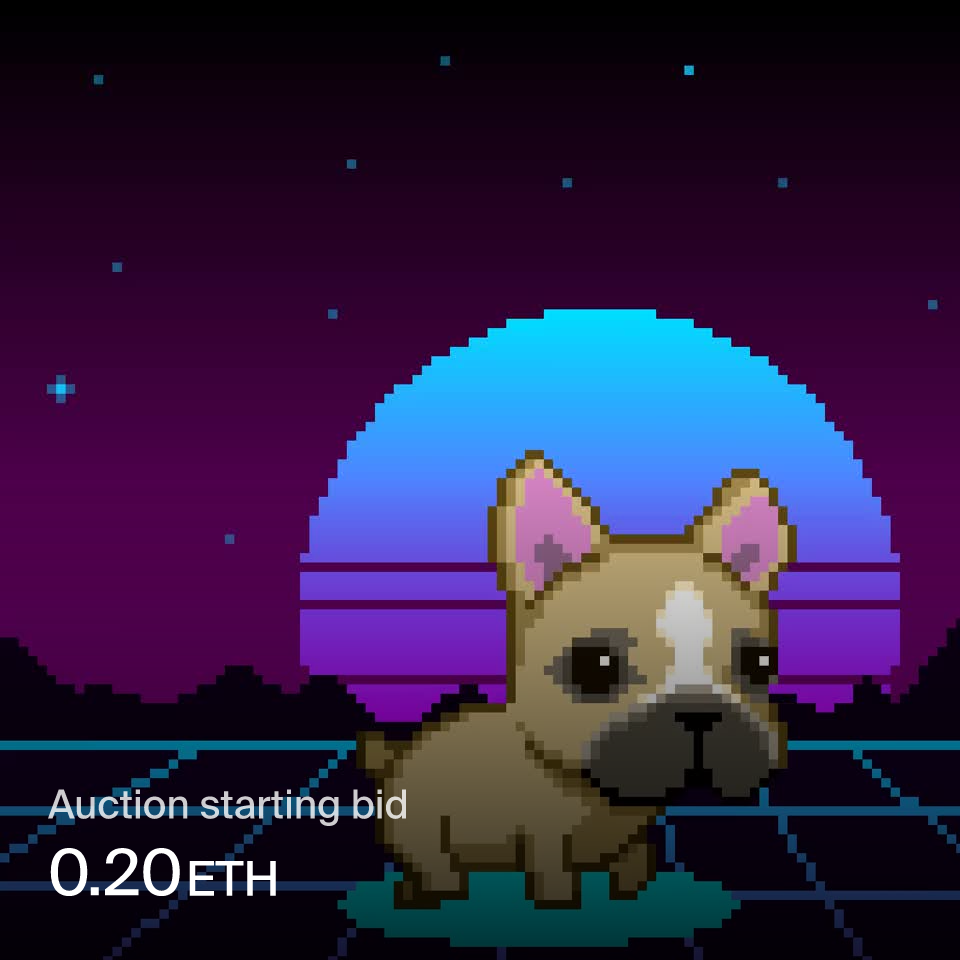 Pixel Bulldog NFT bulldog rescue