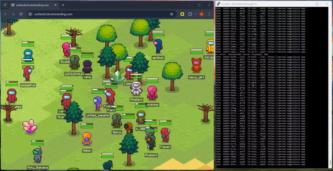 MagicBlock real-time engine Solana MMORPG