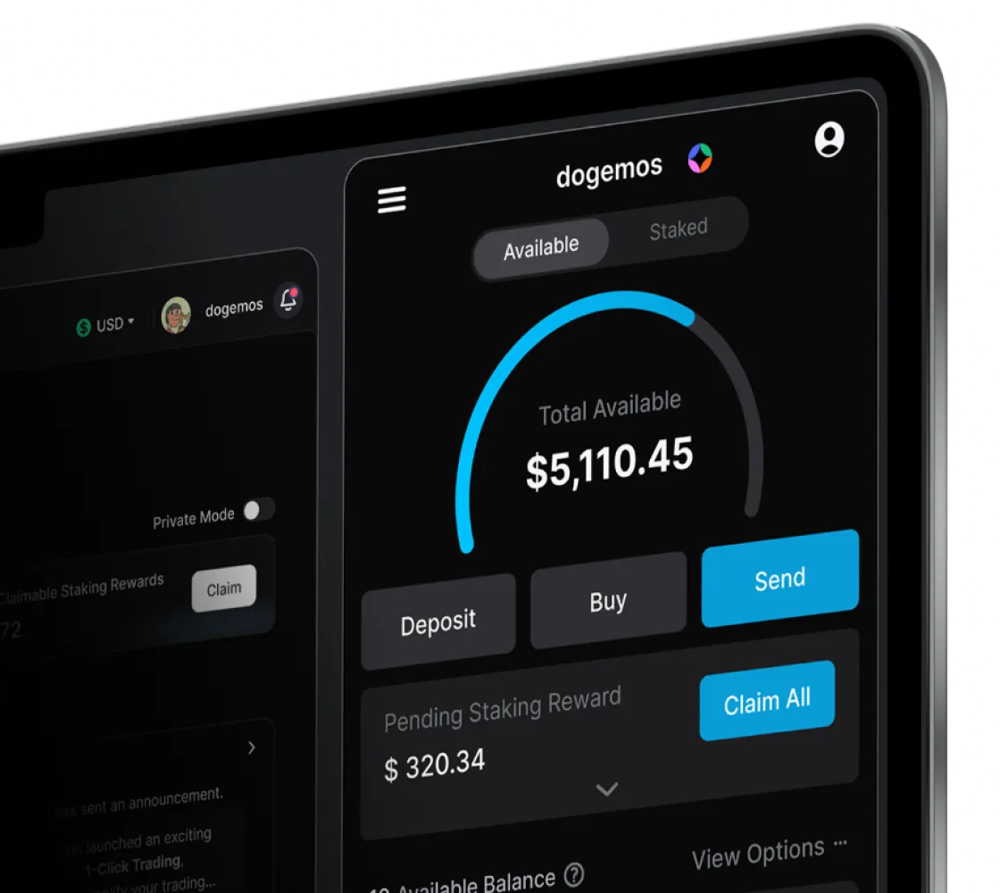 Stable Wallet app interface with social login and card support