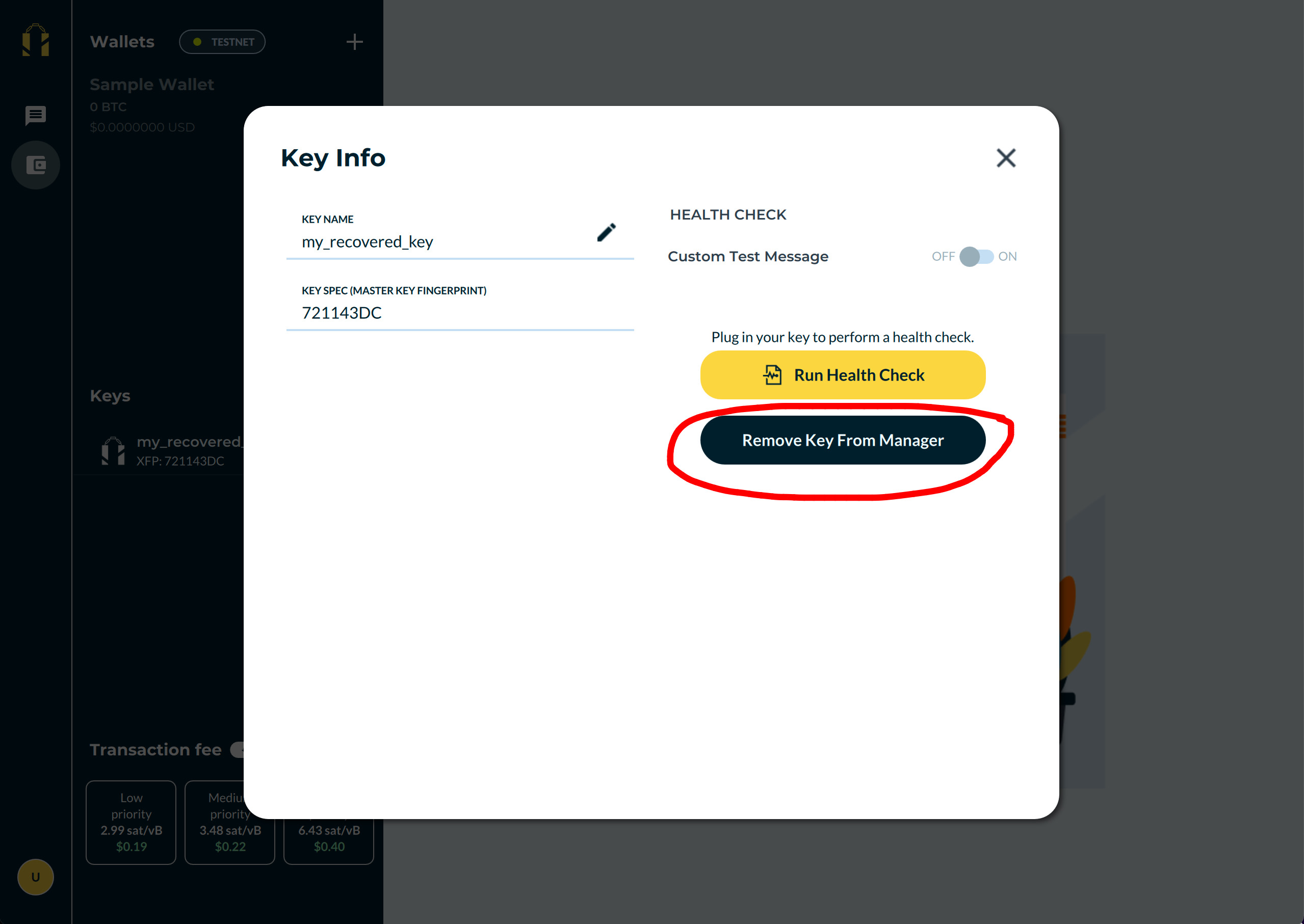 testing crypto wallet recovery process