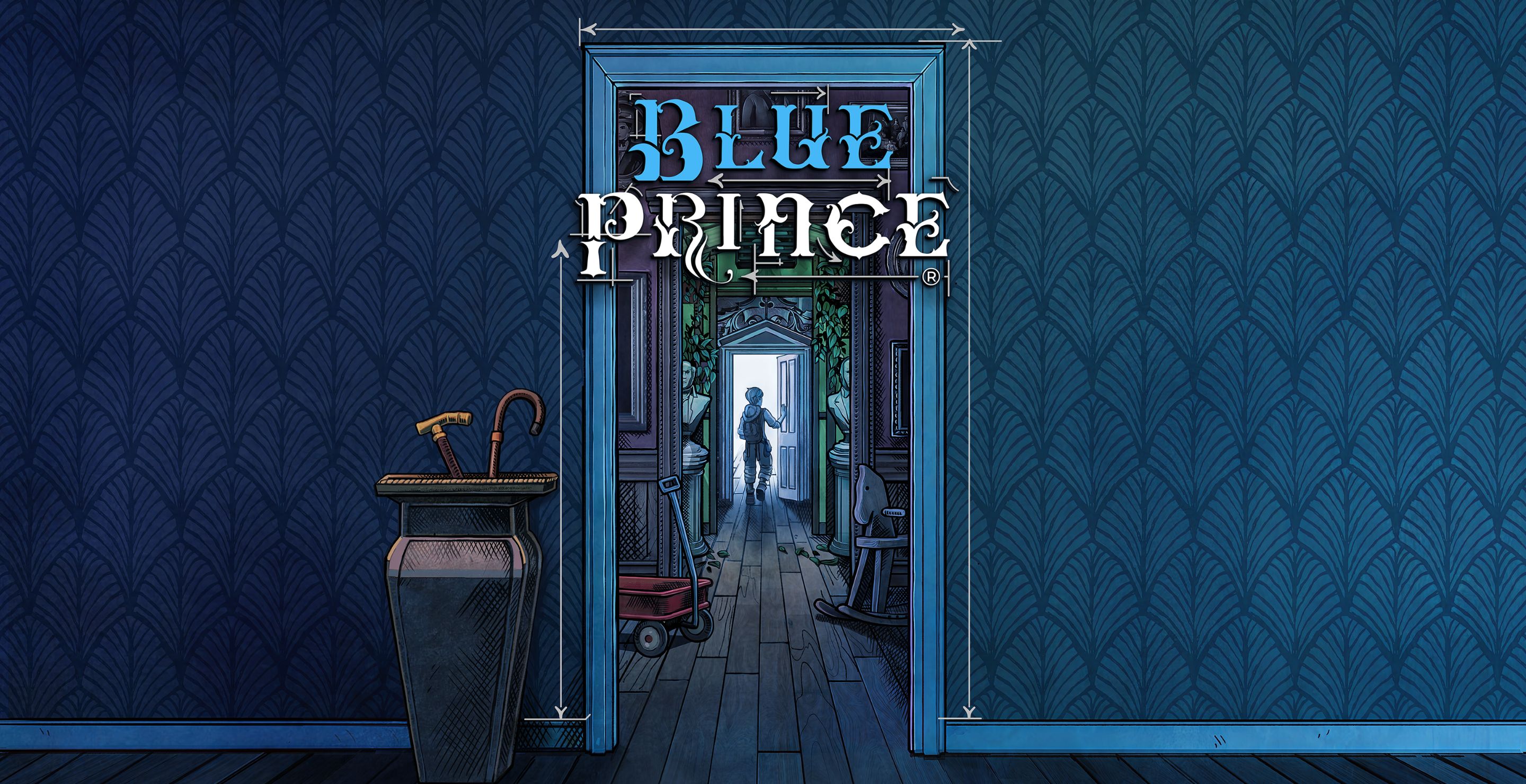 Blue Prince indie game art