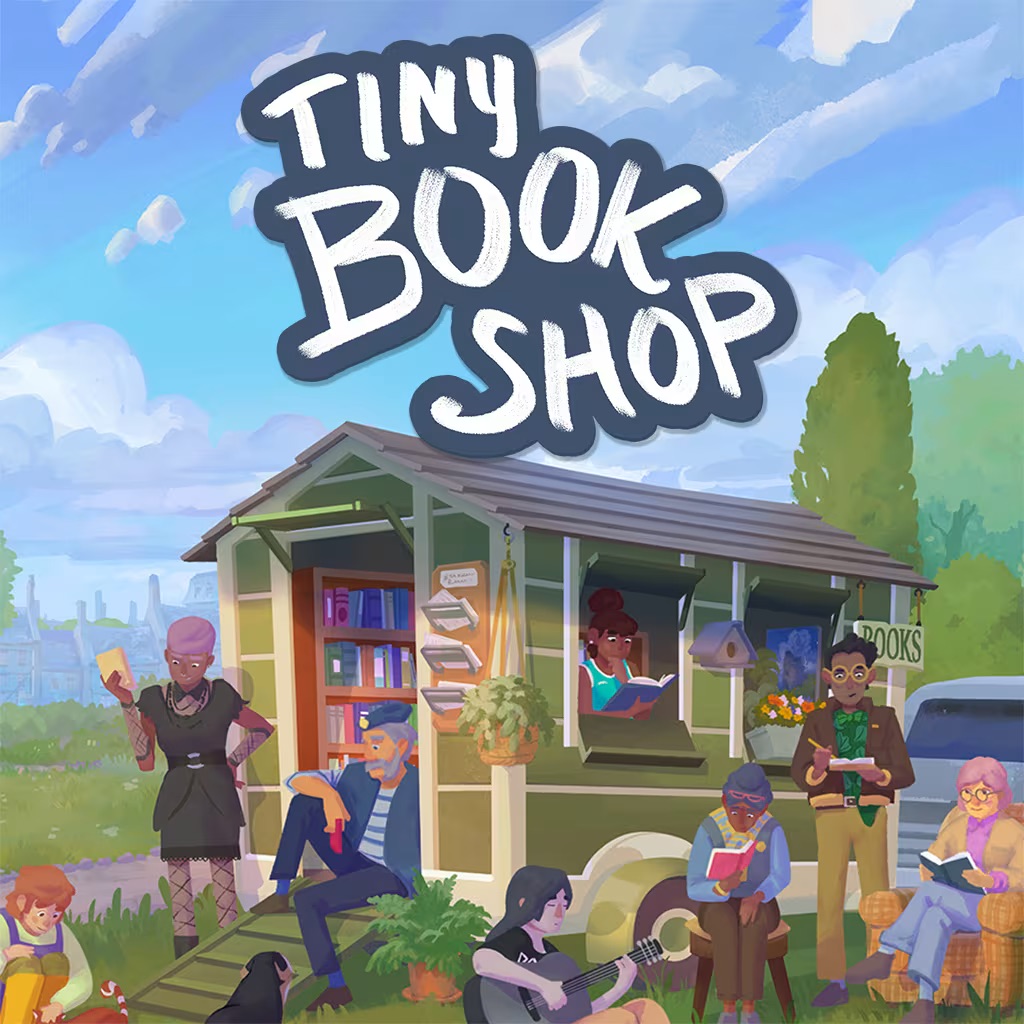 Tiny Bookshop indie game visuals