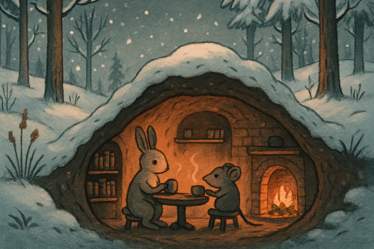 Winter Burrow indie game art