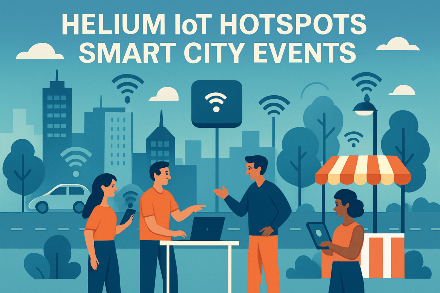 Helium IoT hotspots smart city events