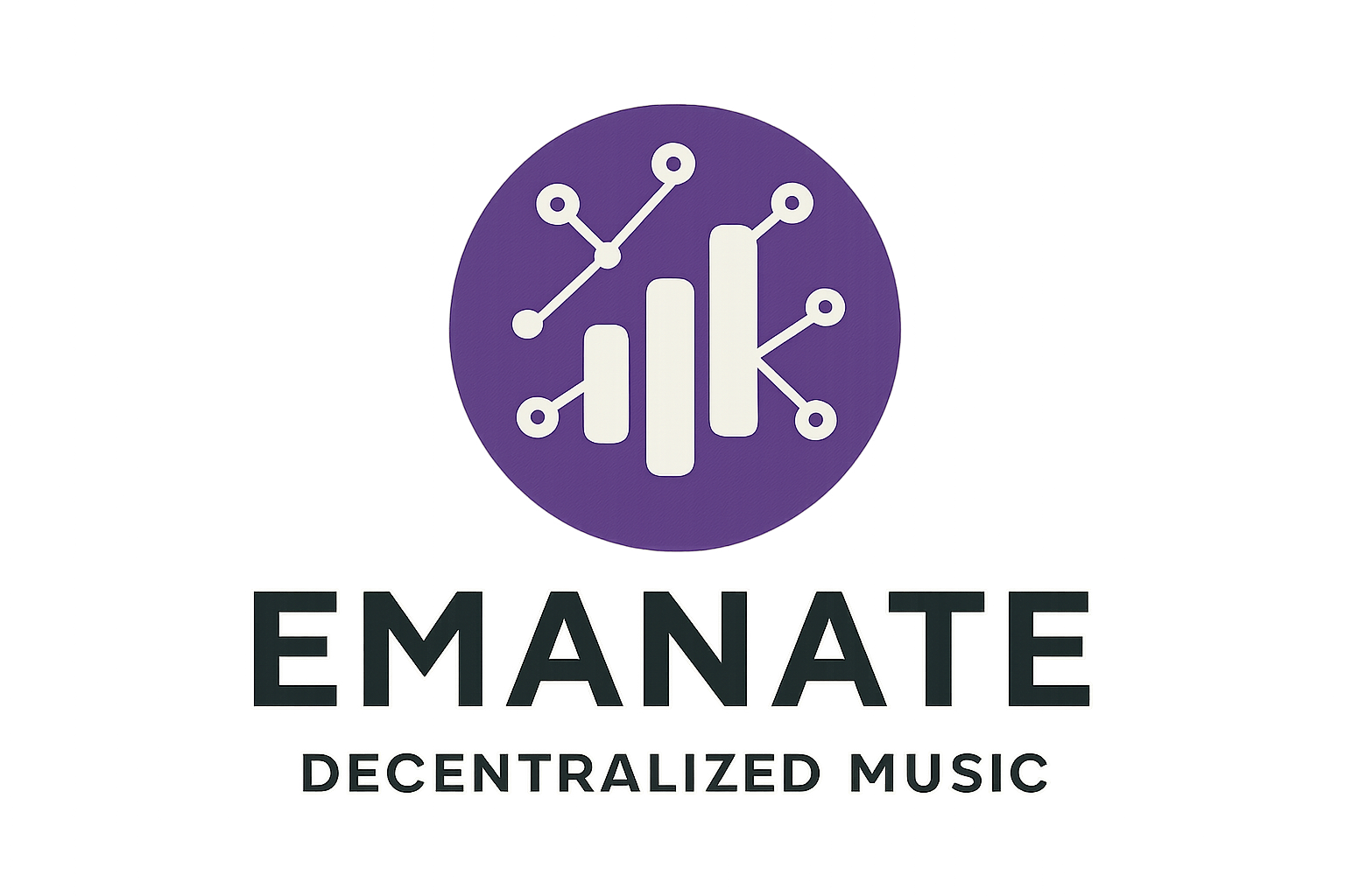 Emanate logo decentralized music