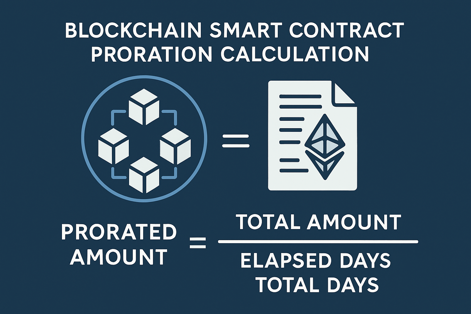 blockchain smart contract proration calculation