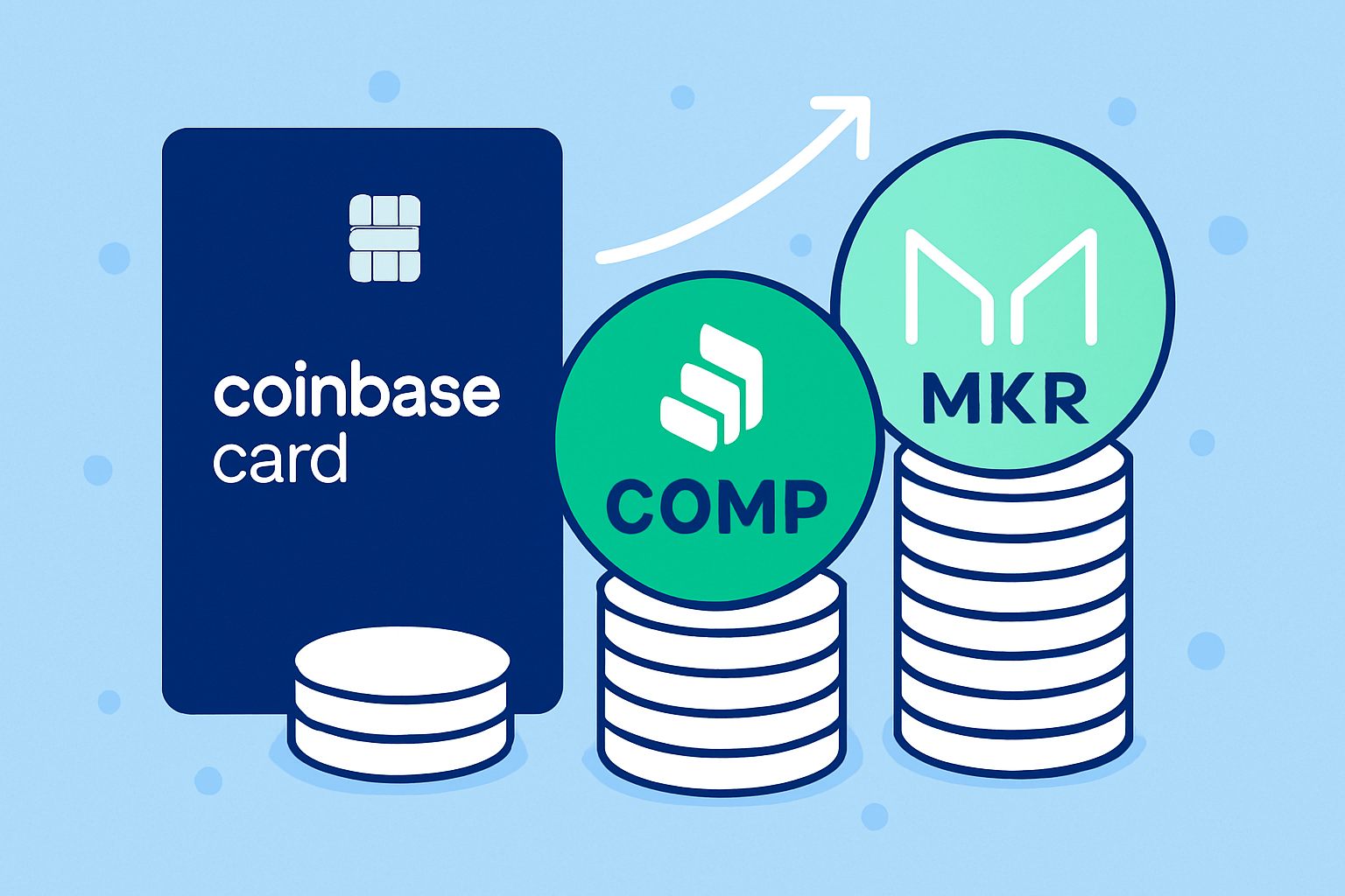Coinbase Card COMP MKR governance rewards