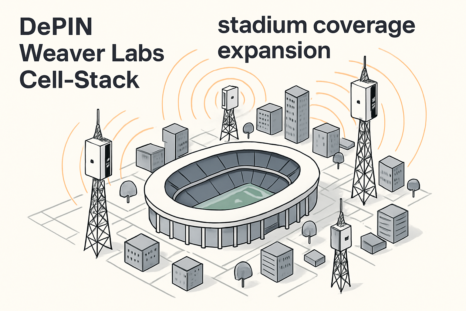 DePIN Weaver Labs Cell-Stack stadium coverage expansion