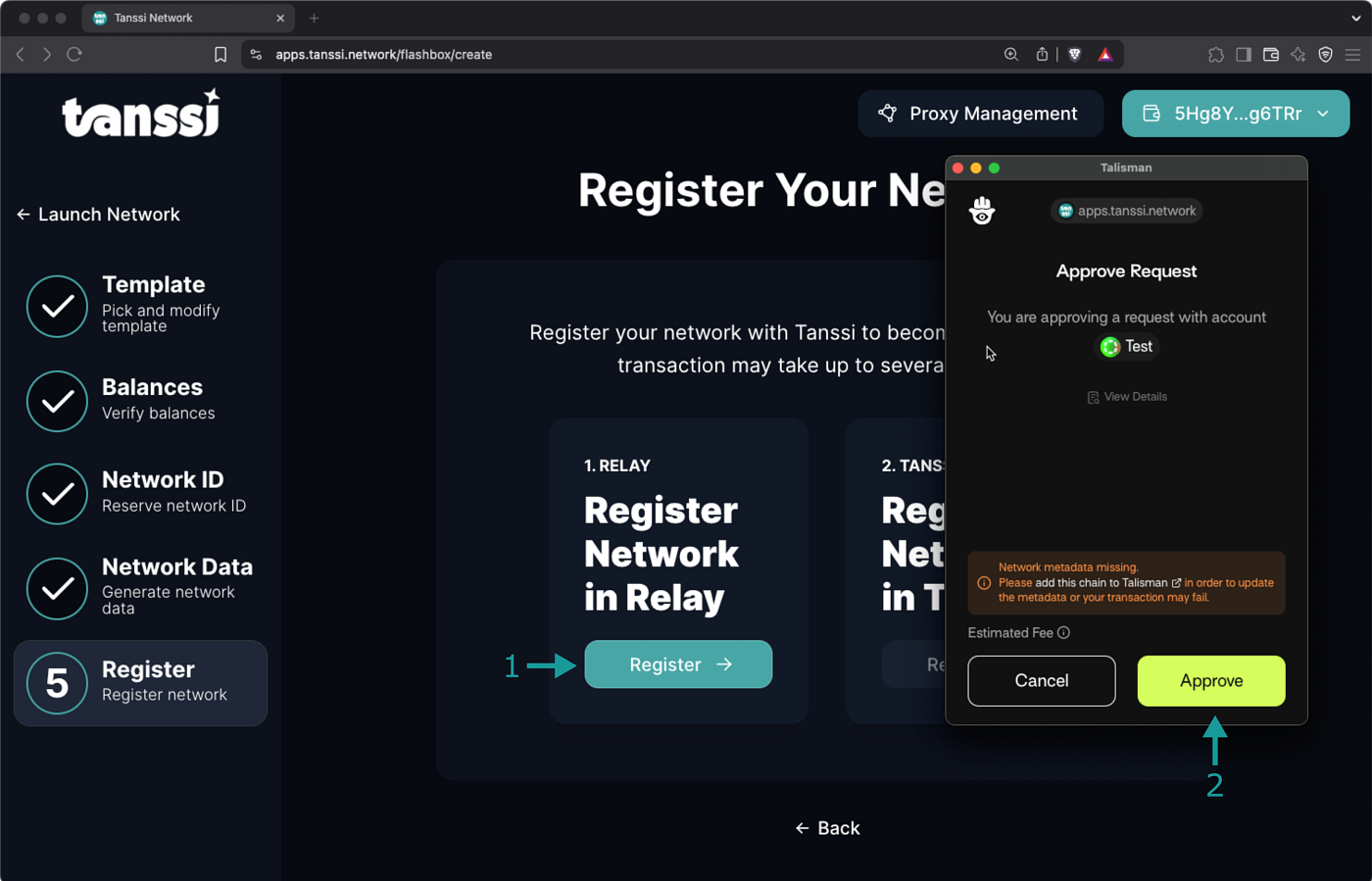 Tanssi appchain customization diagram