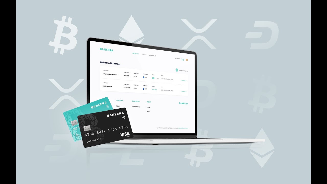 Bankera digital bank business account interface