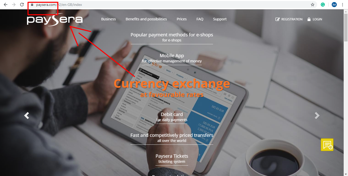 Paysera business account for crypto companies