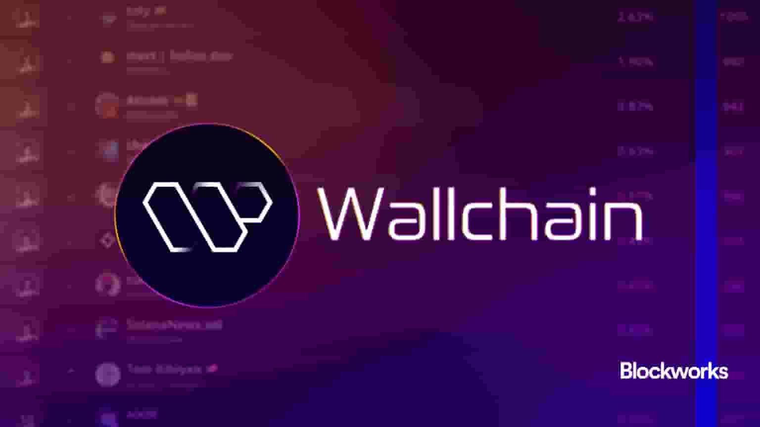 Wallchain transaction transparency dashboard