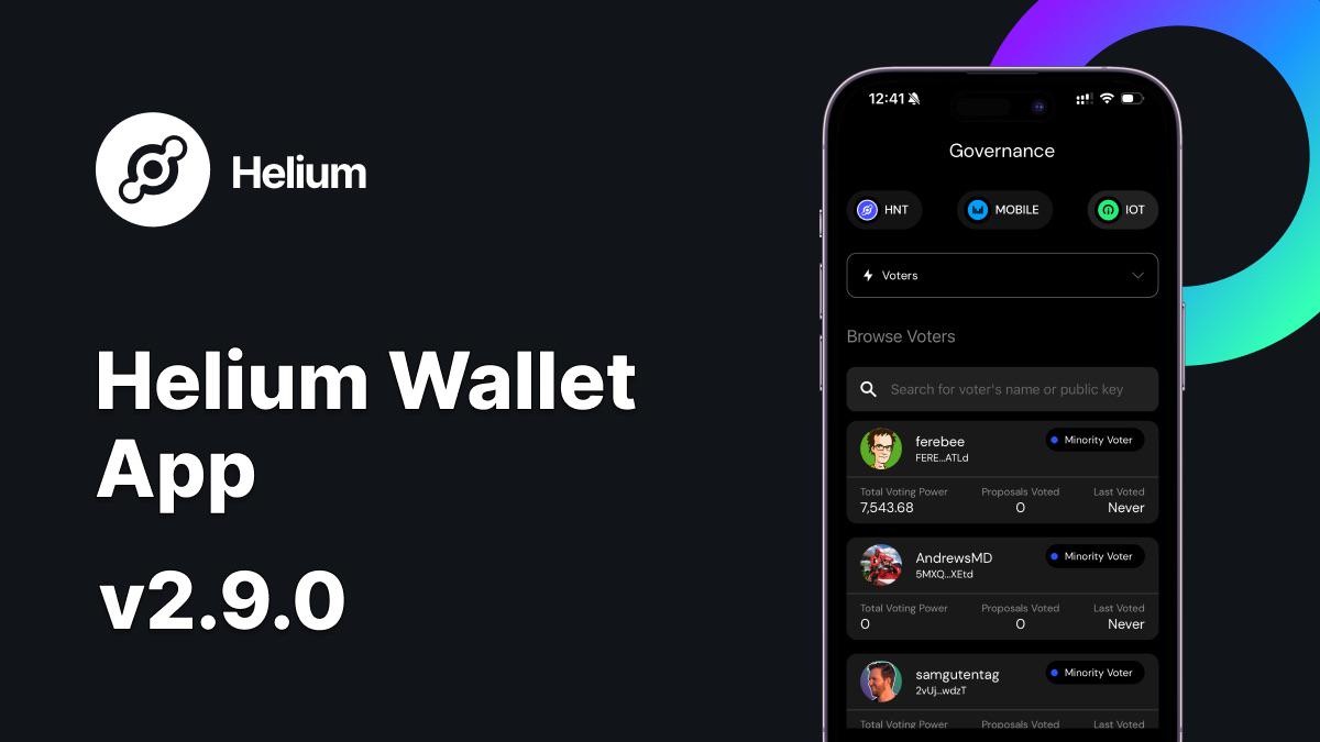 Helium Network governance voting