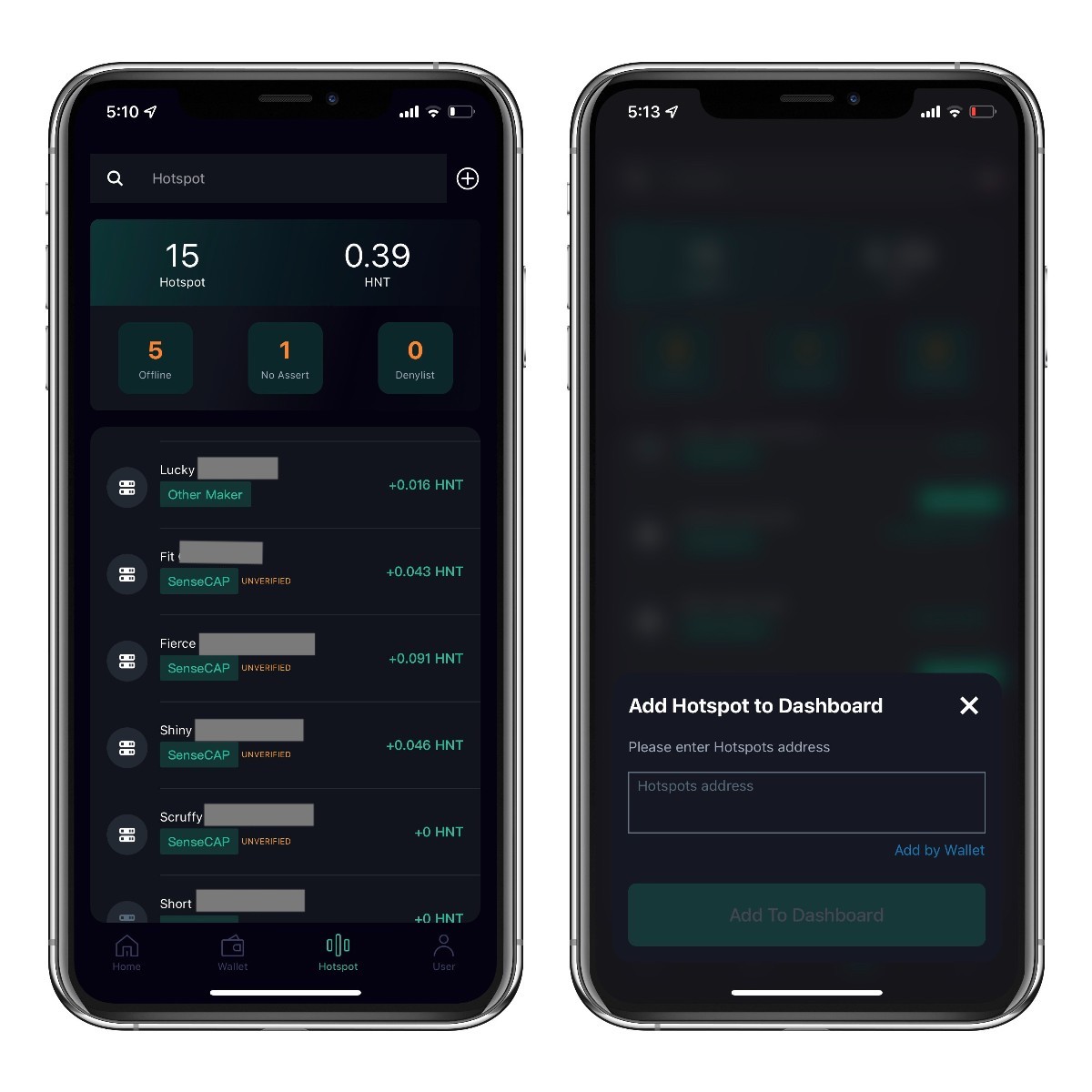 Helium NFT wireless hotspot ownership