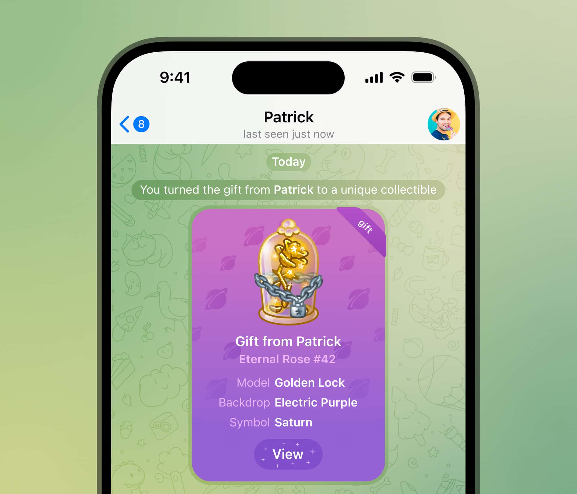 Telegram Stars NFT gift