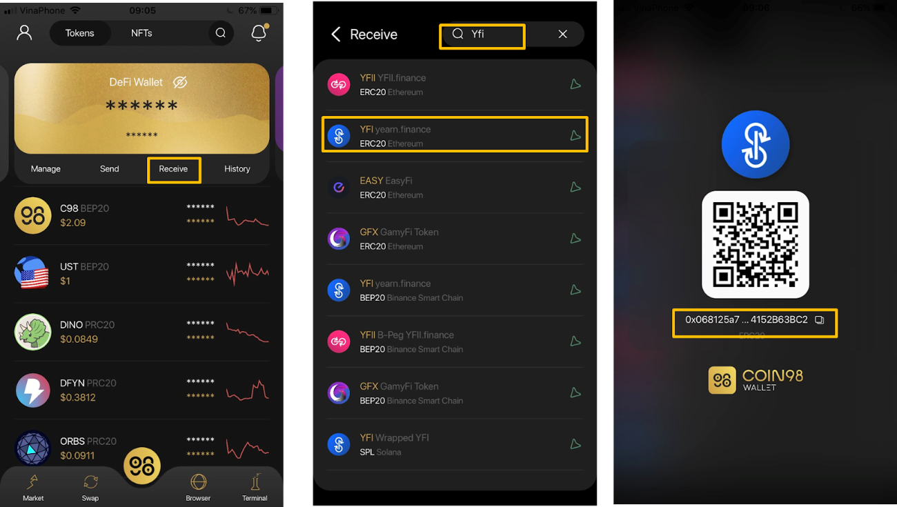 Yearn Finance stETH vault interface