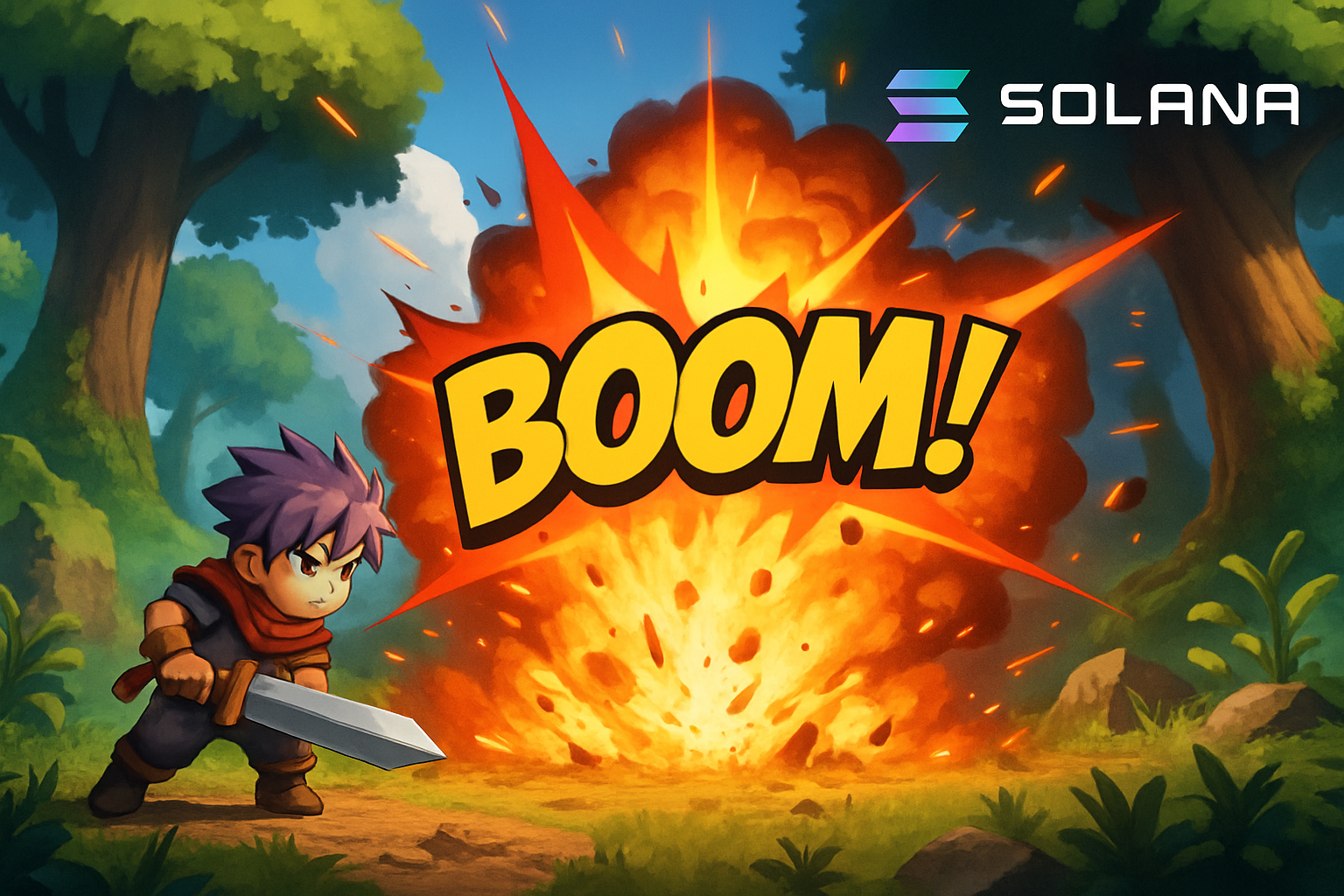BOOM! Solana game screenshot
