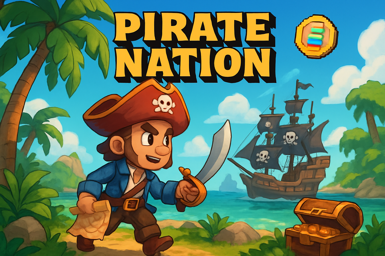 Pirate Nation Solana explorer game art