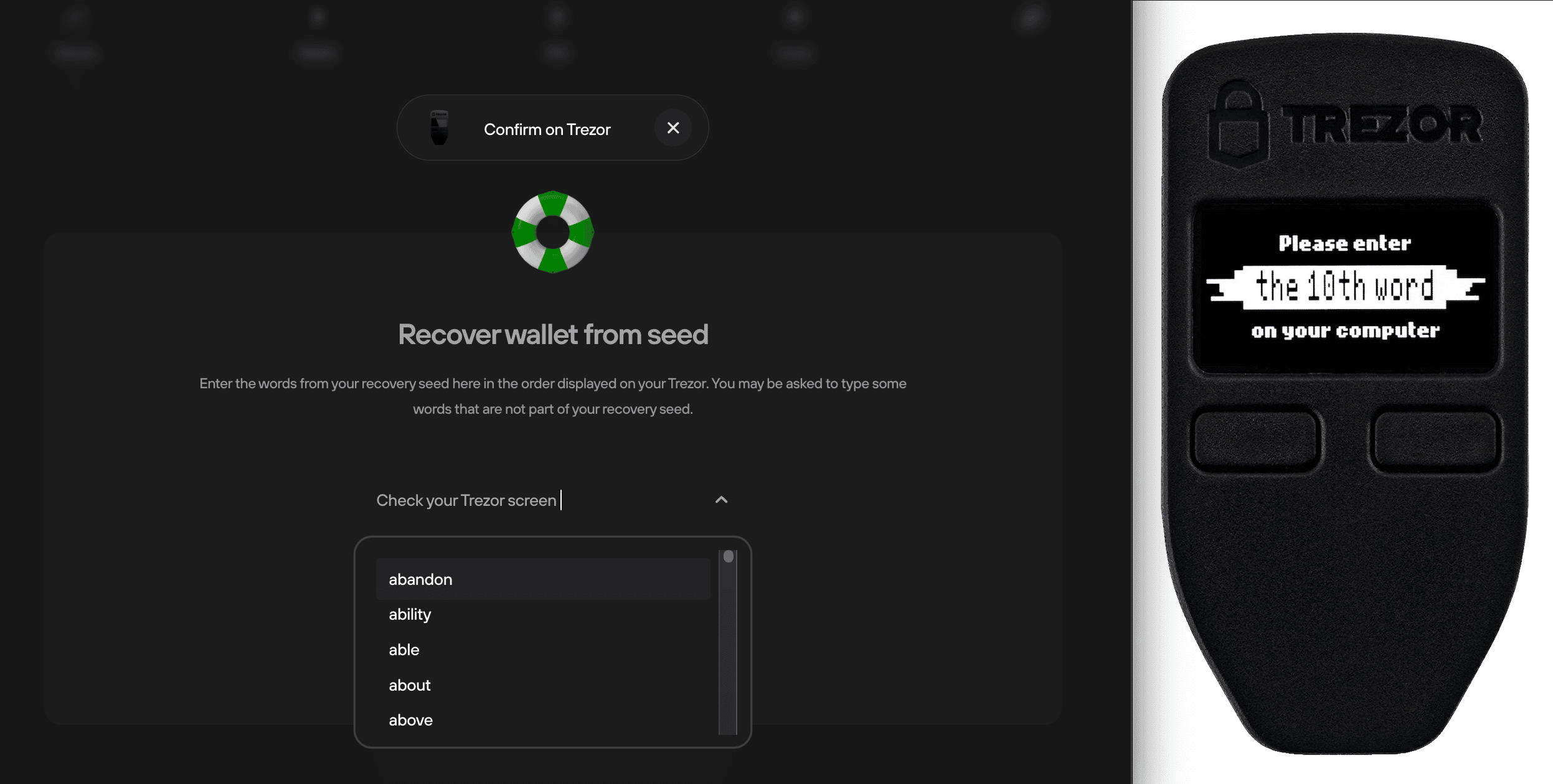 Trezor Model One unsupported coins