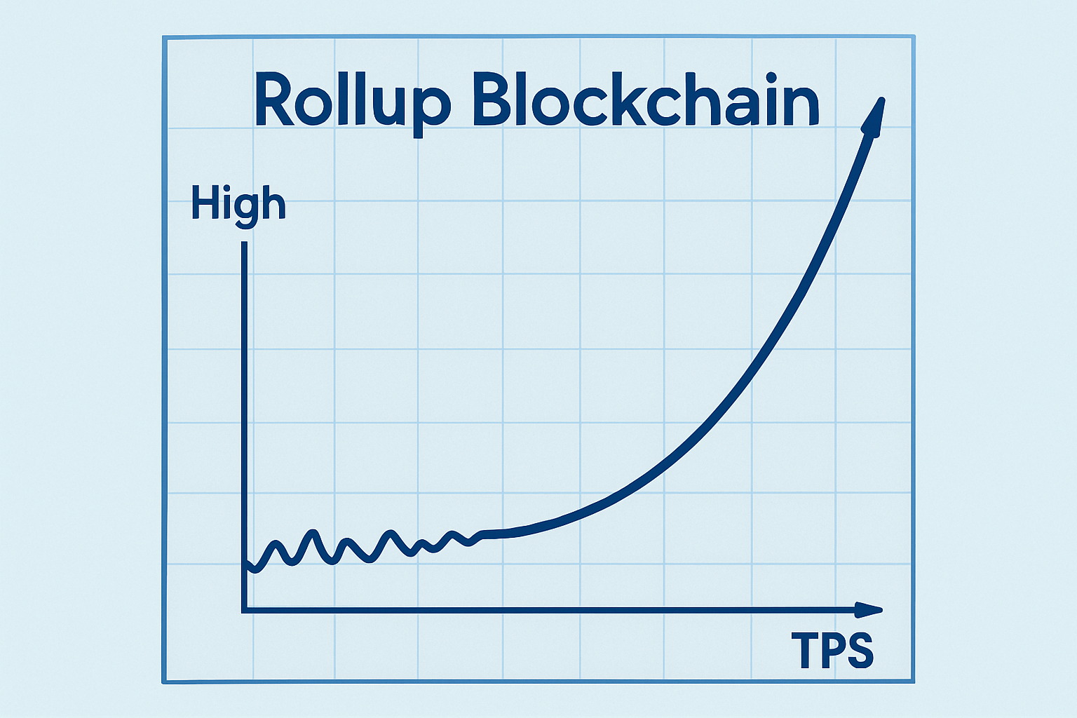 rollup blockchain high TPS graph