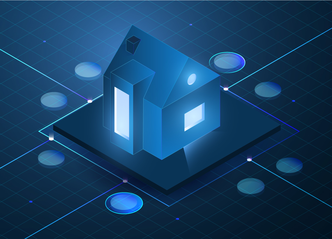 tokenized real estate concept illustration