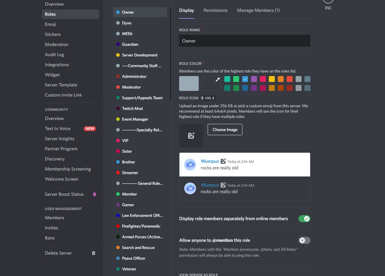 Base Discord community for developers