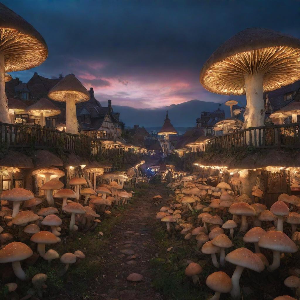 Mushroom Oasis mystical village
