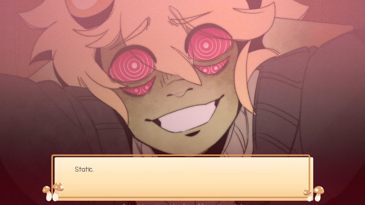 Mushroom Oasis visual novel screenshot