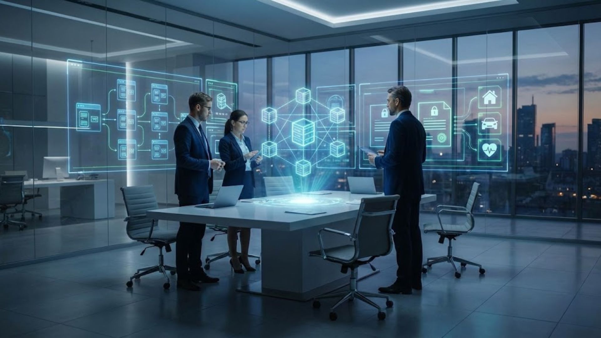 blockchain reinsurance premiums flow chart