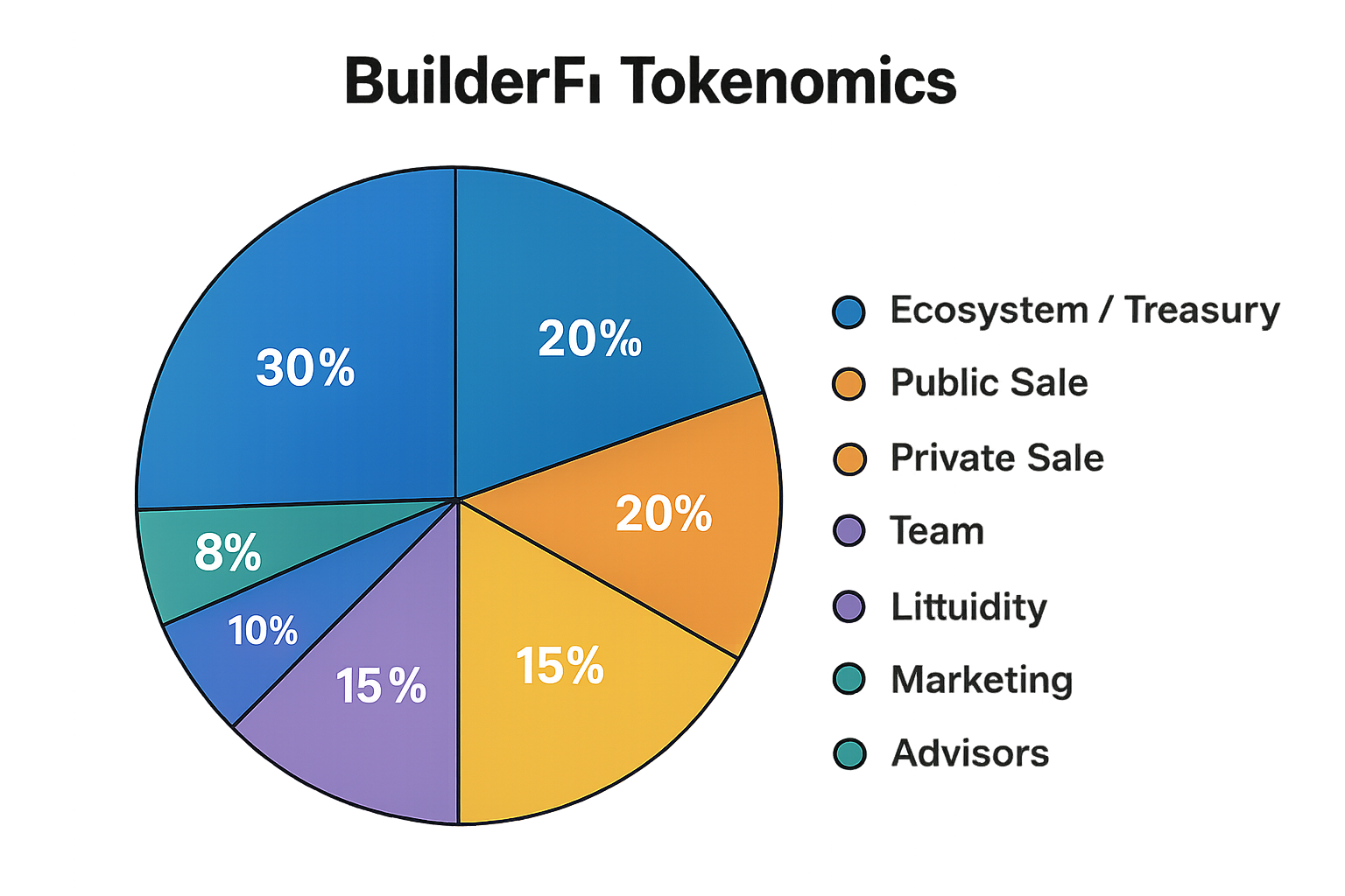 BuilderFi tokenomics chart