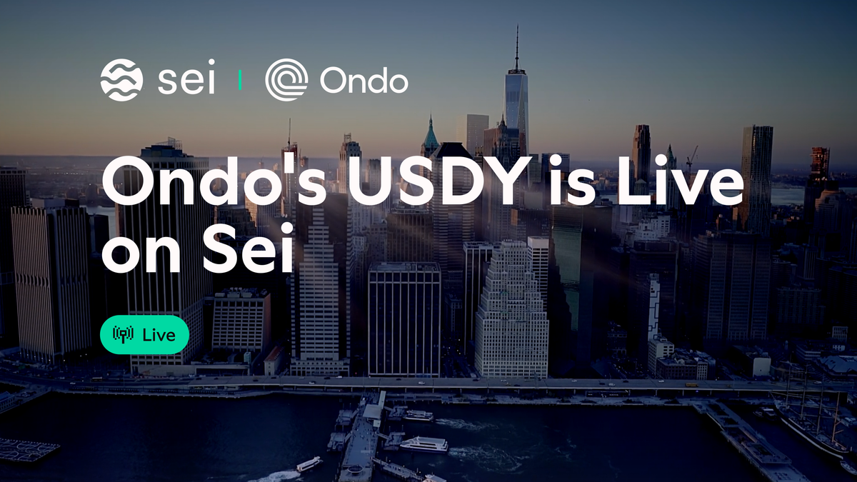 USDY Ondo Finance tokenized treasuries Sei Network